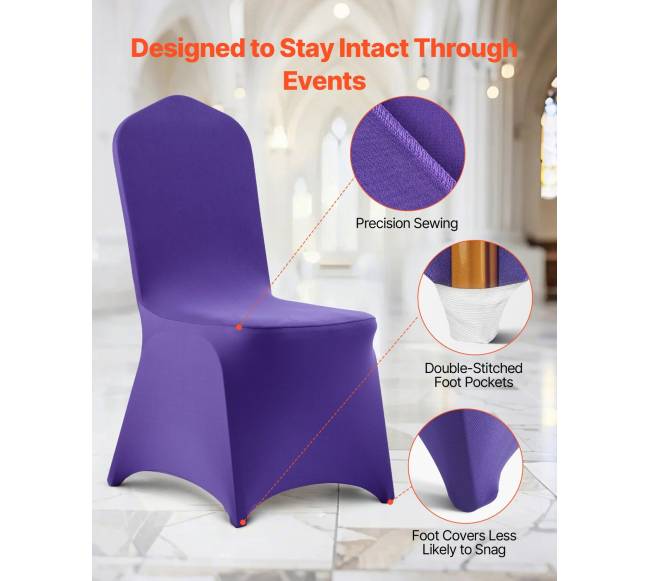 Purpurinės kėdžių užvalkalai 50 vnt5