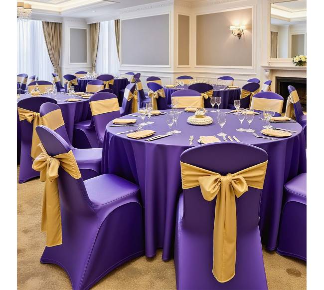 Purpurinės kėdžių užvalkalai 50 vnt7