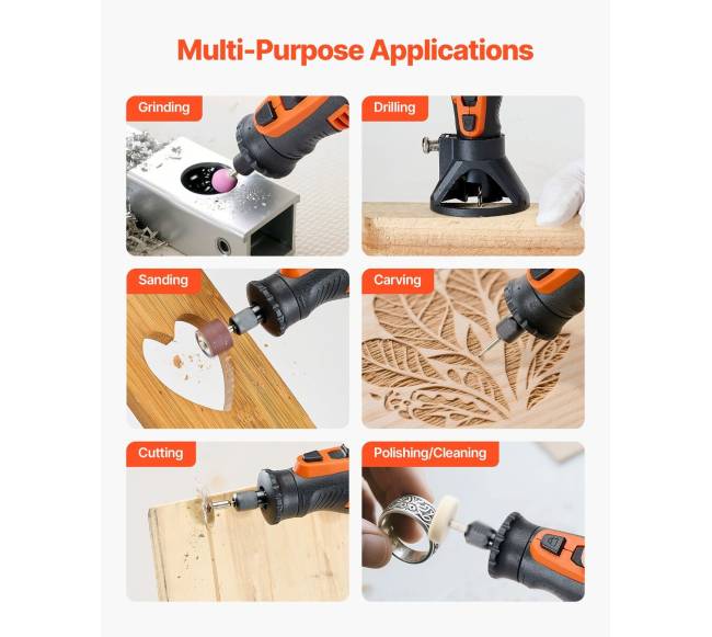 136 dalių belaidžių rotacinių įrankių rinkinys5