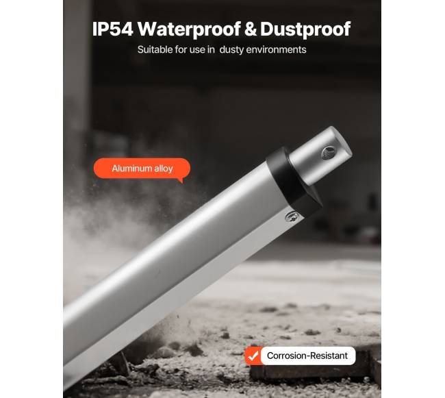 12V linijinis pavaras, 250mm eiga 15mms, 1000N3