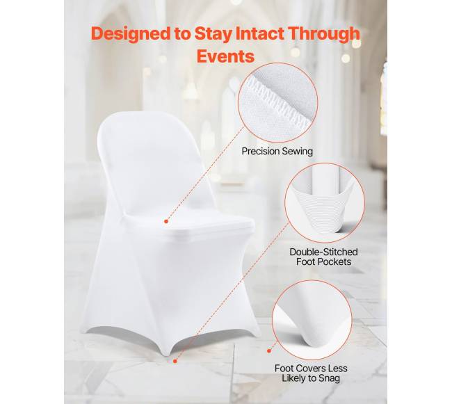 150 vienetų baltos kėdės užvalkalai5