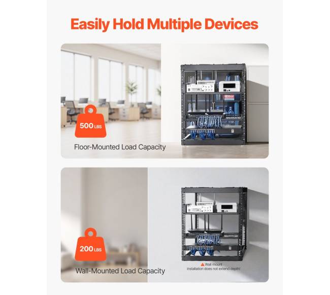 12U atviras tinklo stovas, 585 mm1