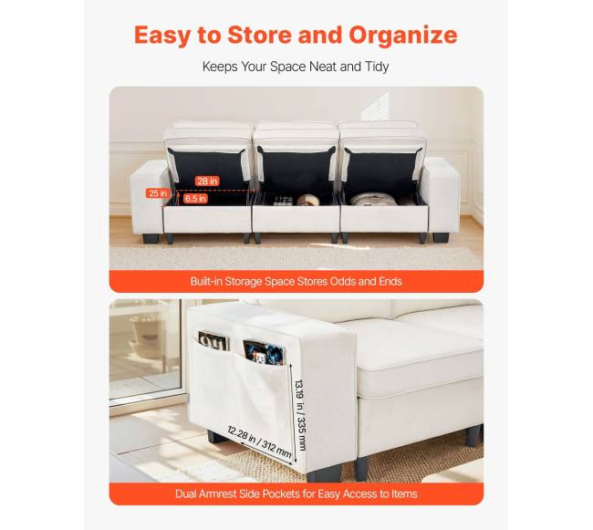 Baltas sofa su vieta daiktams apačioje4