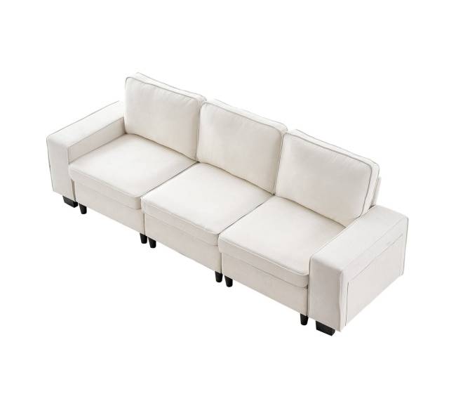 Baltas sofa su vieta daiktams apačioje10