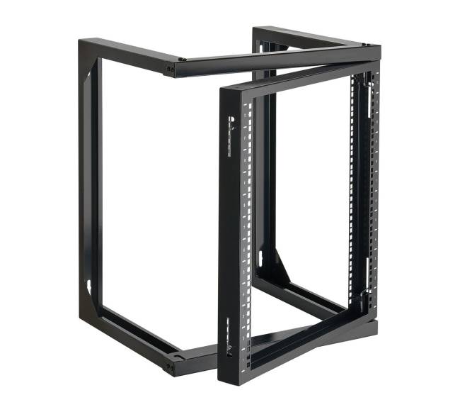 12U sieninis serverių stovas, 68 kg talpumas, atviras rėmas0