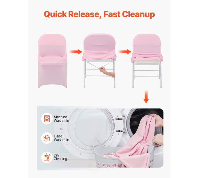 50 vnt. rožinės tinkamojo kėdės užvalkalai4