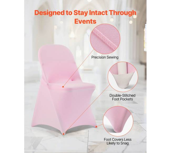 50 vnt. rožinės tinkamojo kėdės užvalkalai5