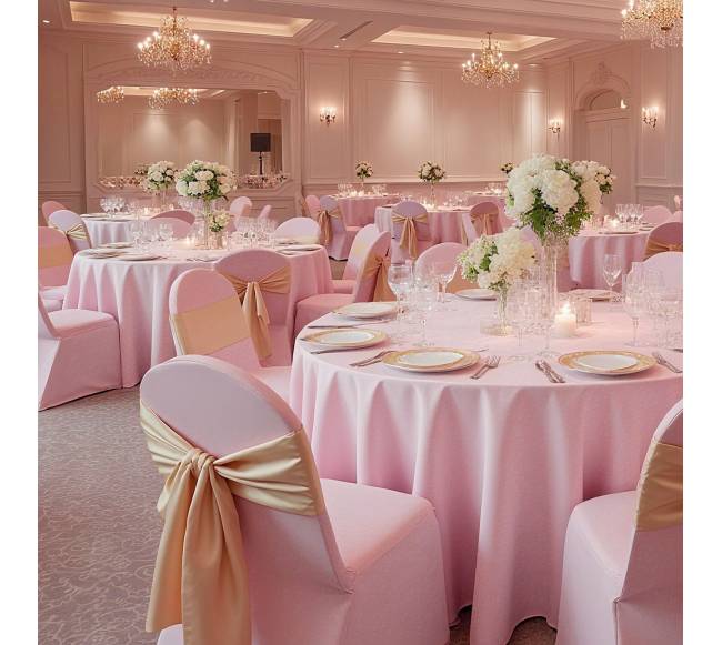 50 vnt. rožinės tinkamojo kėdės užvalkalai7