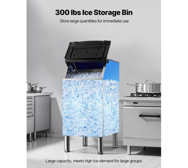 Komercinė ledo gamybos dėžė, 136 kg talpa1