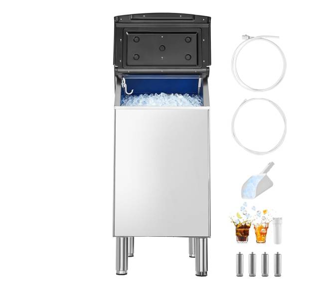 Komercinė ledo gamybos dėžė, 136 kg talpa8