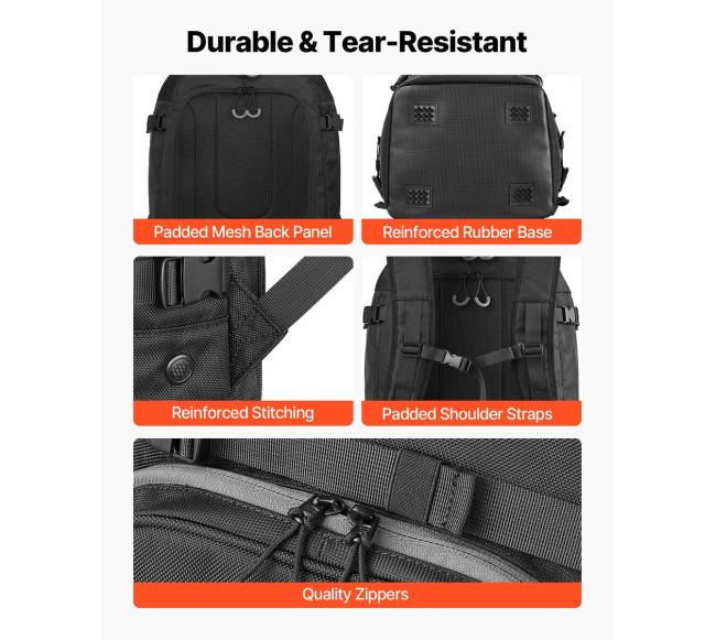 Slidžių batų krepšys 55L su oro sąlygoms atspariu išoriniu ir dugnu3