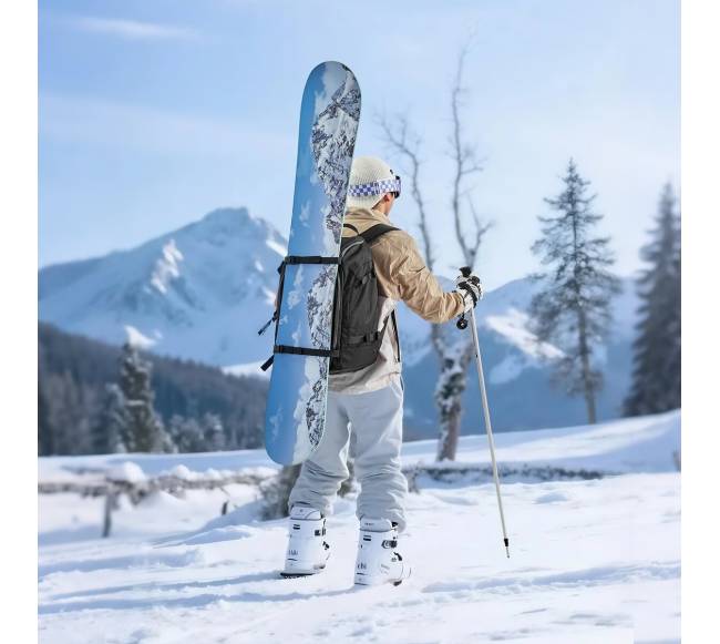 Slidžių batų krepšys 55L su oro sąlygoms atspariu išoriniu ir dugnu7