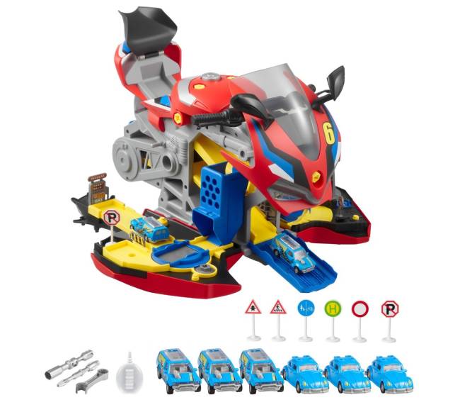 Žaislinis motociklo variklis su šviesomis ir garsais8