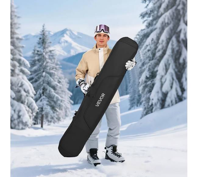 Vandeniui atsparus 165 cm snieglenčių krepšys7