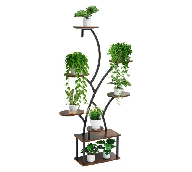 Kambarinė augalų lentyna su apšvietimu8