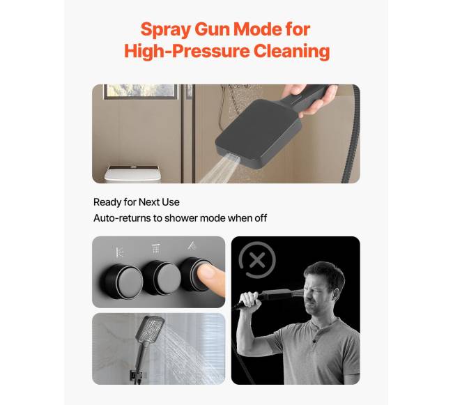 Matinė juoda dušo sistema su lietaus efektu2