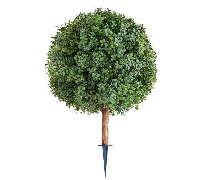 Dirbtiniai buksmedžių medeliai su įtvirtinimu, 2 vnt.8