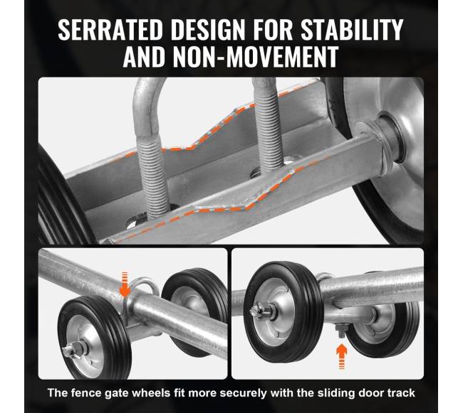 Stumdomų vartų komplektas 6”4