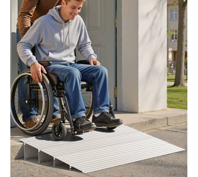 Aliuminio slenkstinis rampos 115 mm7