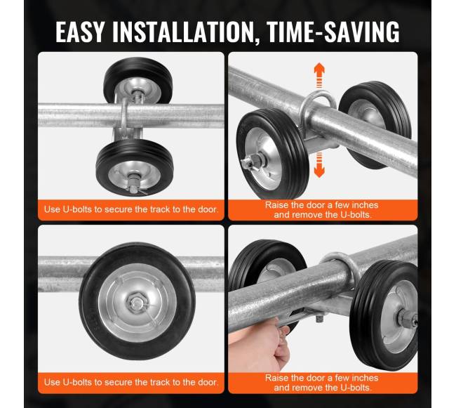 Stumdomų vartų komplektas 6”5