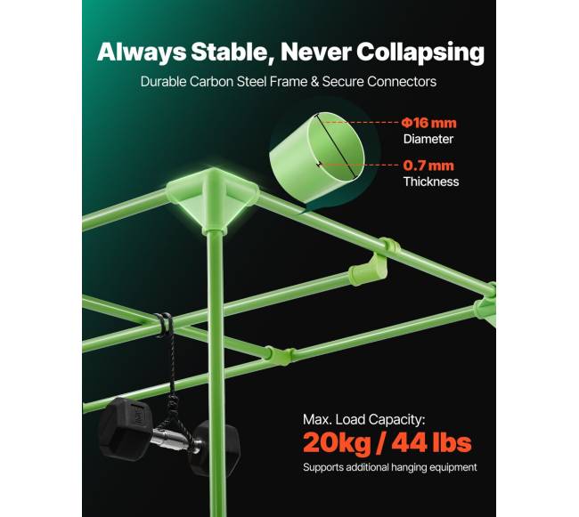 Vidinis auginimo tentas su langu 120x60x180 cm4