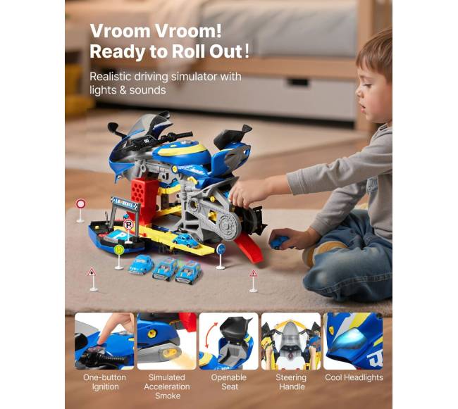 Vaikiška motociklo variklio dirbtuvė, 25 dalys3