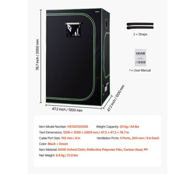 Patogus vidinis augimo palapinė6