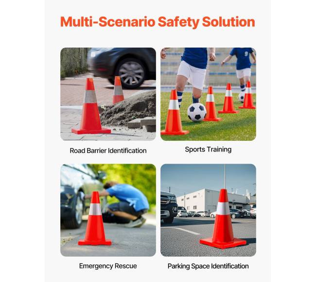 18 cm eismo kūgiai su atšvaitais, 12 vnt.6