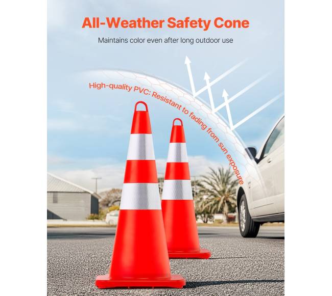 Oranžiniai kelio kūgiai su atšvaitais2