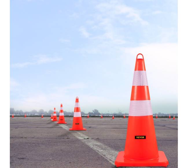 Oranžiniai kelio kūgiai su atšvaitais7