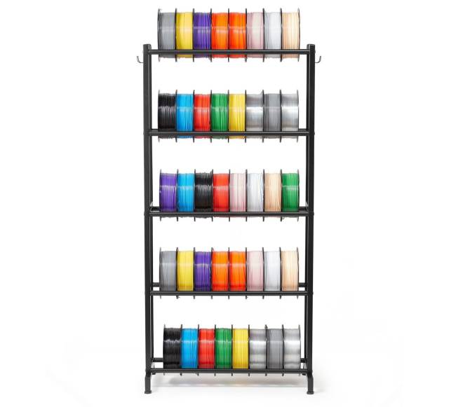 3D spausdintuvo siūlų laikymo lentyna, 5 aukštų7