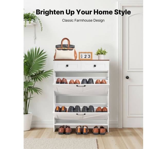 Batų spintelė su 2 atveriamais stalčiais1