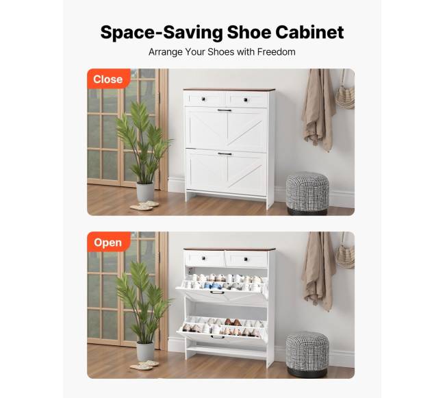 Batų spintelė su 2 atveriamais stalčiais3