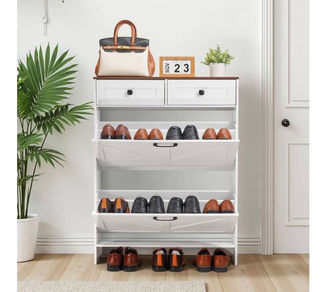 Batų spintelė su 2 atveriamais stalčiais7