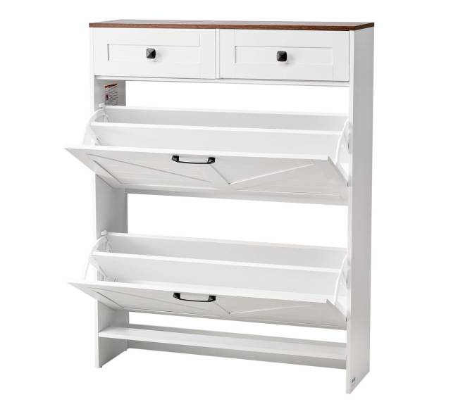 Batų spintelė su 2 atveriamais stalčiais10