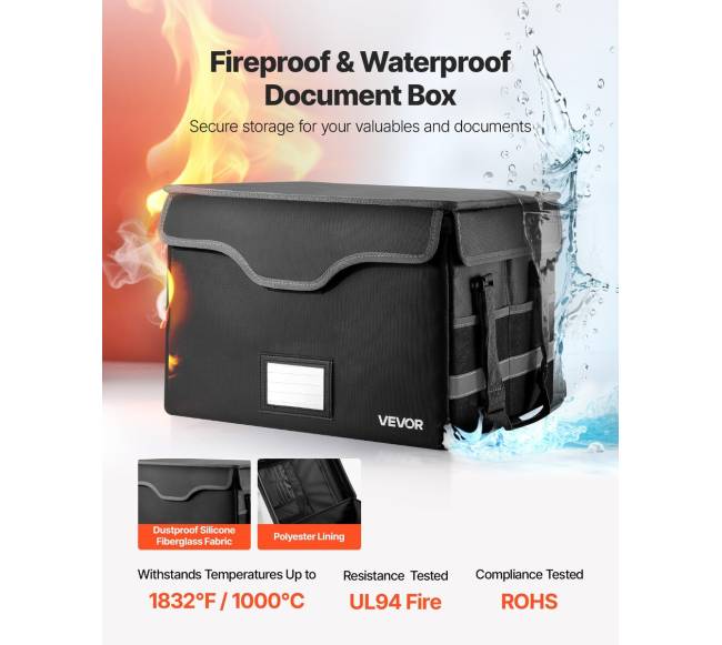 Ugniai atspari dokumentų dėžė su užraktu1