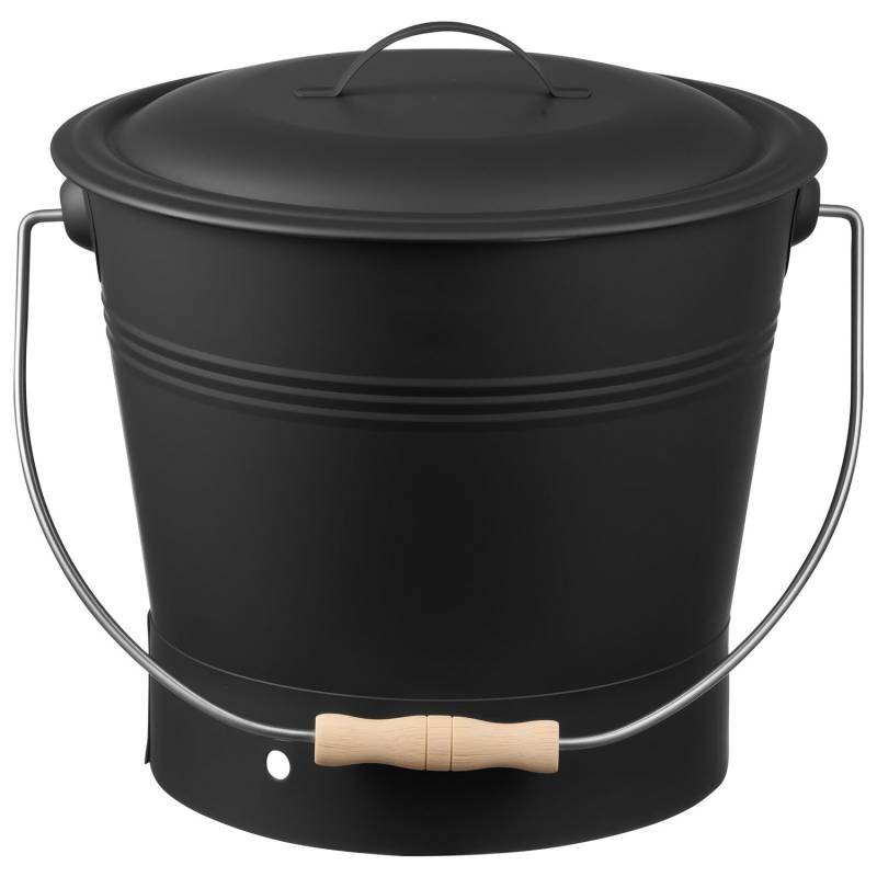 Pelenų kibiras su dangčiu ir komplektu0