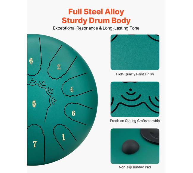 Metalinė liežuvinė būgnelė, žalia1