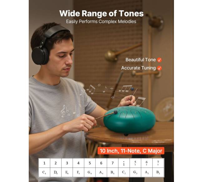 Metalinė liežuvinė būgnelė, žalia2