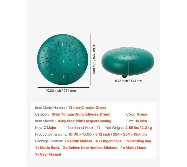 Metalinė liežuvinė būgnelė, žalia6