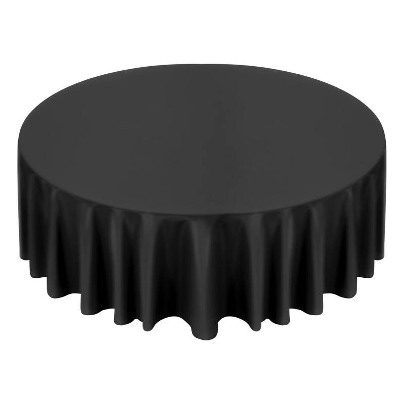 Juodi apvalūs staltiesės 120 cm0