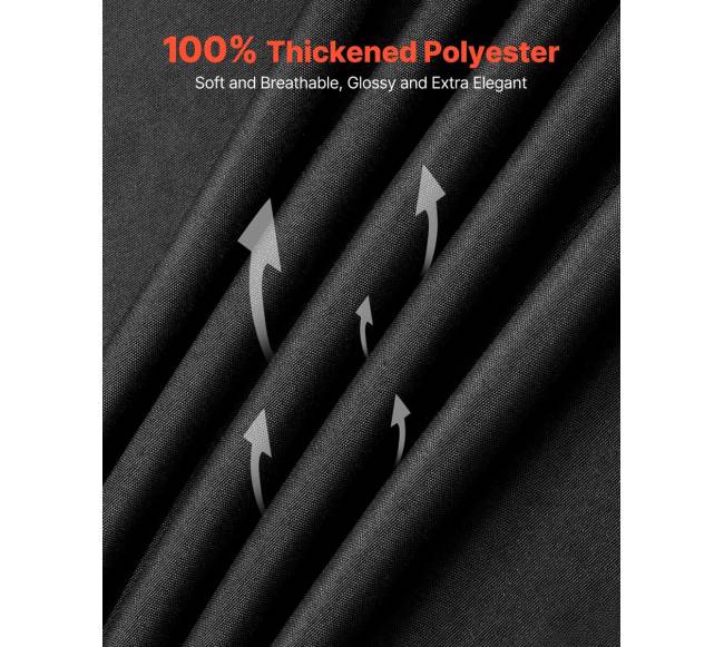 Juodi apvalūs staltiesės 120 cm3