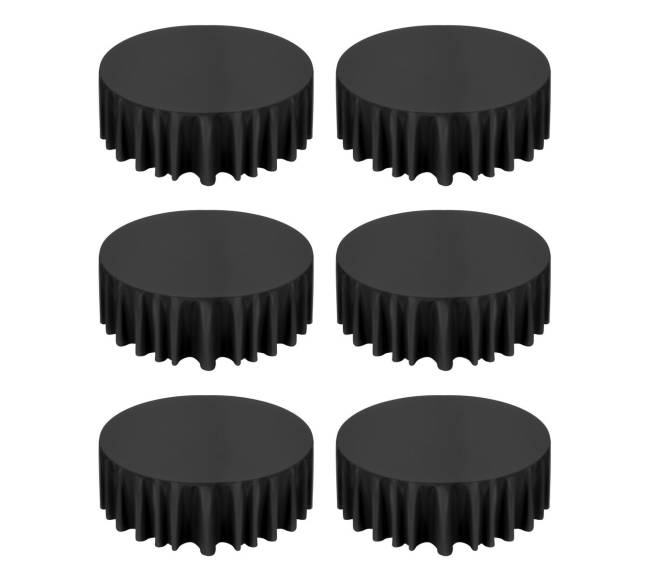 Juodi apvalūs staltiesės 120 cm9