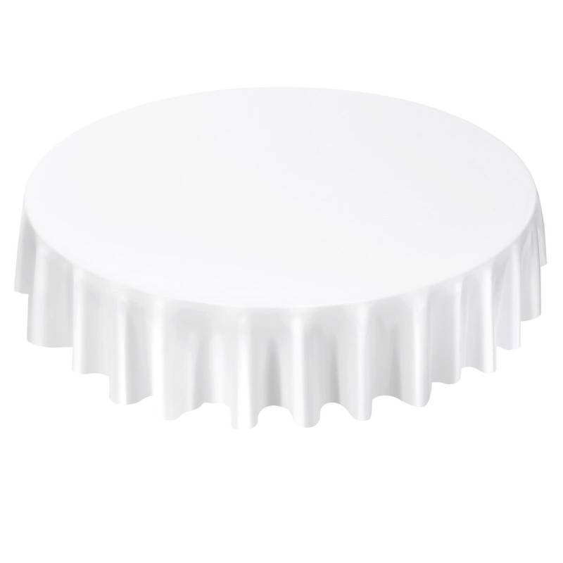 Apvalūs balti staltiesių komplektai 10 vnt0