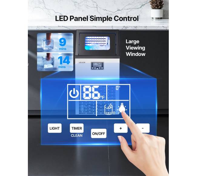 Komerciška ledo gaminimo mašina restoranams2