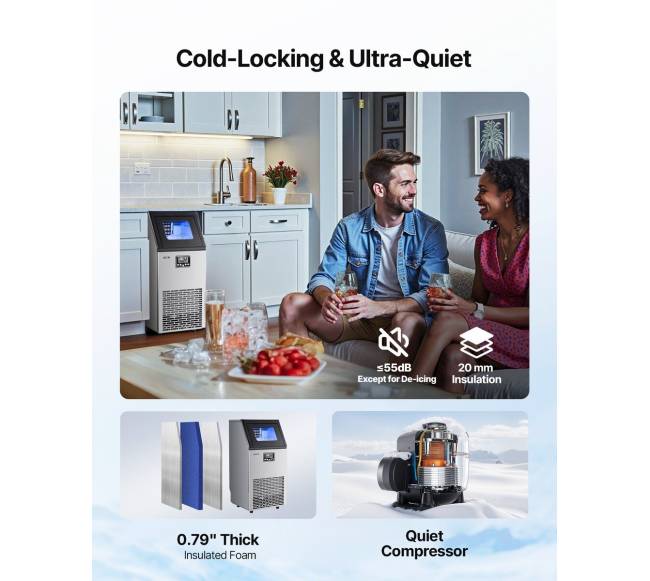 Komerciška ledo gaminimo mašina restoranams4