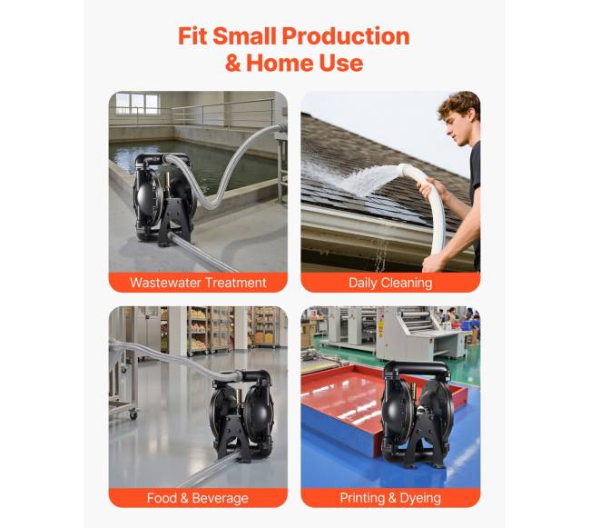 Oro veikiama dviguba diafragminė pompa, 132.5 LPM5