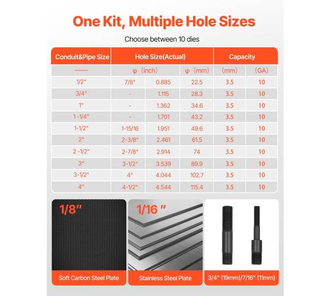 Hidraulinis išmušimo įrankių rinkinys1