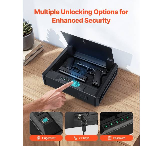 Ginklų seifas su pirštų antspaudų užraktu1