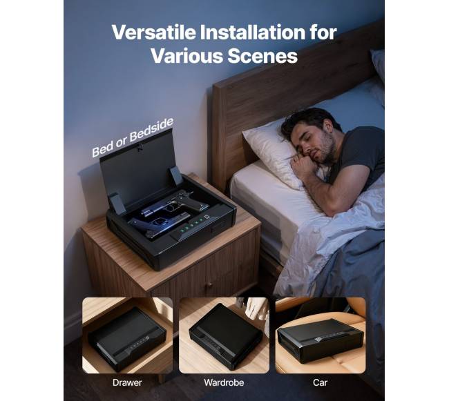 Ginklų seifas su pirštų antspaudų užraktu5